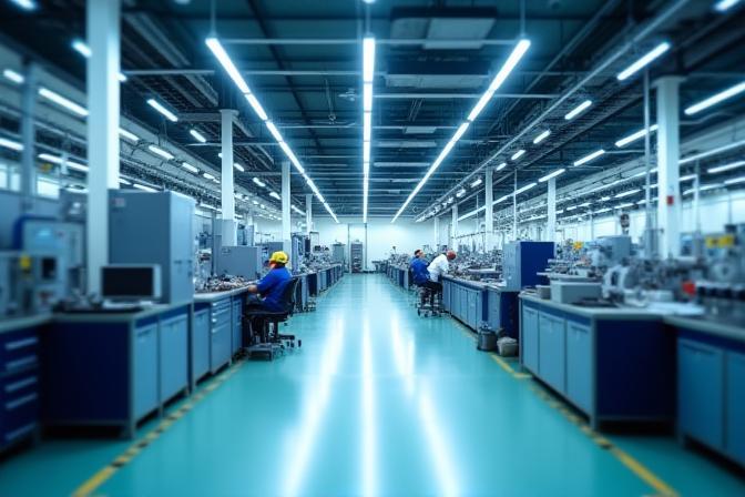 Overview of Shinwa Seimitsu Industries' modern manufacturing facility