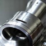Close-up of a precision machined metal part